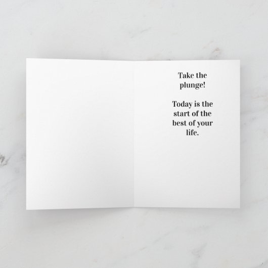 Funny Labrador puppy pool splash Kaart (Binnen)