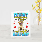 Funny Labrador Retriever Design For Dog Owner  Kaart (Gele Bloem)