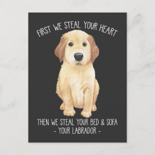 Funny Labrador Retriever Hondenliefhebber Stubborn Briefkaart
