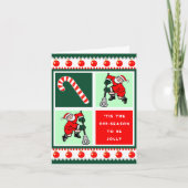 Funny Lacrosse Cartes de Noël (Devant)