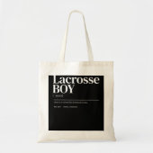 Funny Lacrosse citaat definitie mannen jeugdjongen Tote Bag (Voorkant)