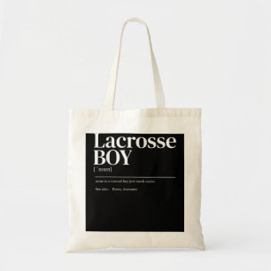 Funny Lacrosse citaat definitie mannen jeugdjongen Tote Bag