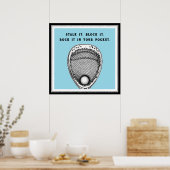 Funny Lacrosse Goalie Poster (Keuken)
