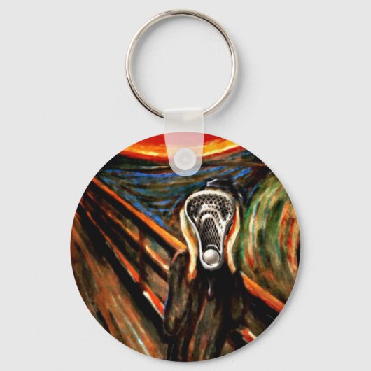 Funny Lacrosse Sports Sleutelhanger (Voorkant)