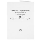 Funny Lady Questions Lost Man Card (Dos)