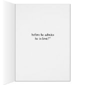 Funny Lady Questions Lost Man Card (Intérieur (Droit))
