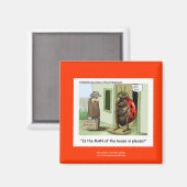 Funny Ladybug-Cartoon op Quality Novelty Magnet Magneet (Voorkant / Achterkant)