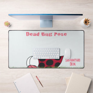Funny Ladybug Dead Bug Yoga Pose Bureaumat