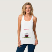 Funny Ladybug Dead Bug Yoga Pose Tanktop (Volledige Voorkant)