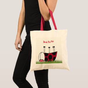 Funny Ladybug Dead Bug Yoga Pose Tote Bag