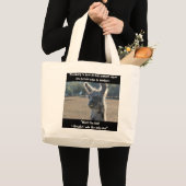 Funny lama, vriendschapsCitaat over canvas tas (Voorkant (product))