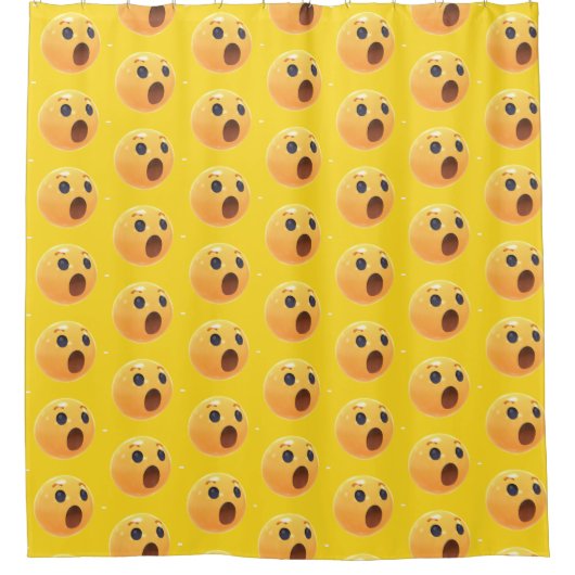 Funny Laughing Emoji Face Douchegordijn (Voorkant)