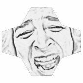 Funny Laughing Face Foto Drawing Design Voetbal (Enkel)