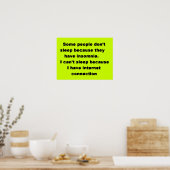 Funny Laughs kan geen internetverslaafde truismen  Poster (Keuken)