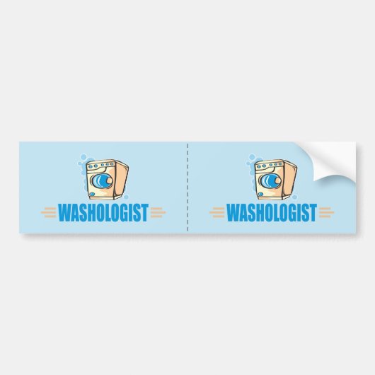 Funny Laundry Bumpersticker (Voorkant)