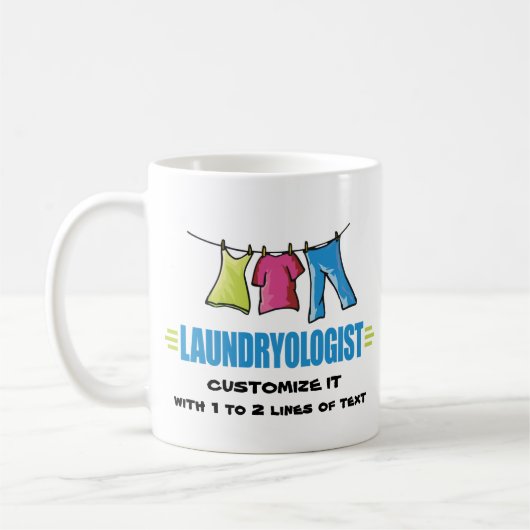 Funny Laundry Koffiemok (Links)