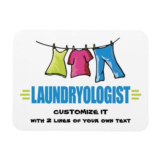 Funny Laundry Magneet (Horizontaal)