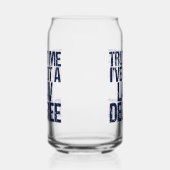 Funny Law School Afstuderen Advocaat Blikvorm Glas (Rechts)