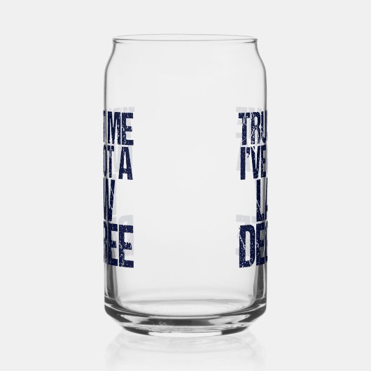 Funny Law School Afstuderen Advocaat Blikvorm Glas (Rechts)