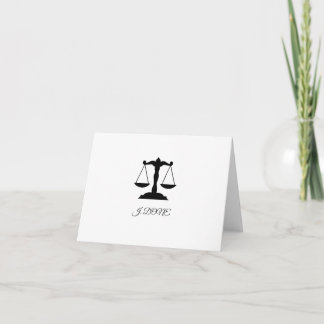 Funny Law School Afstuderen Kaart-J. Klaar. Kaart