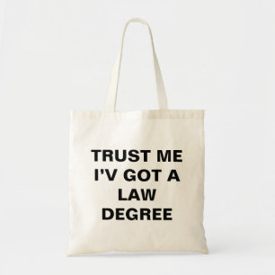Funny Law School Afstuderen Lawyer Humor Quote Tote Bag