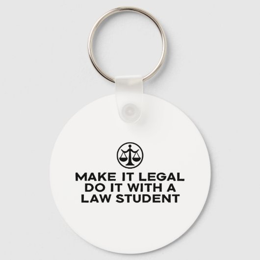 Funny Law Student Sleutelhanger (Voorkant)