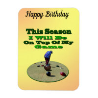 Funny Lawn Bowler, Flexible Magnet