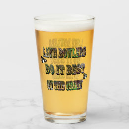 Funny Lawn Bowlers doet het het beste op groen, Glas