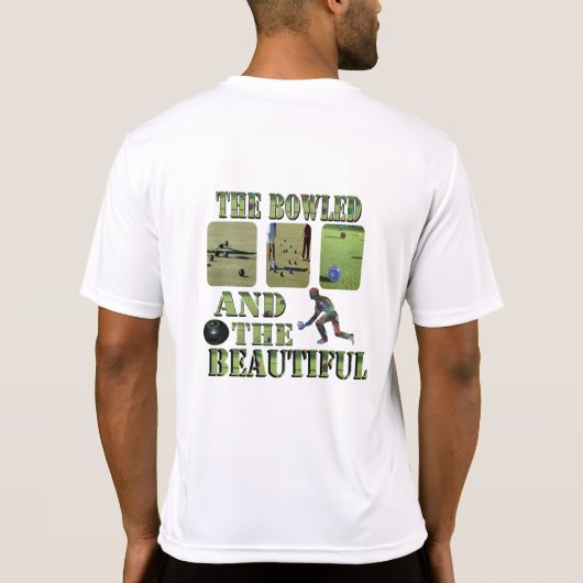 Funny Lawn Bowls Beauful Design T-shirt (Achterkant)