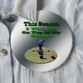 Funny Lawn Bowls, Big Badge Ronde Button 6,0 Cm (In situ)