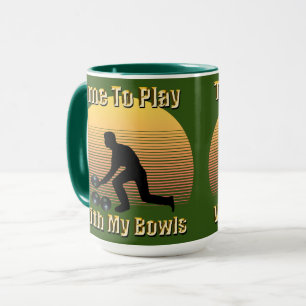 Funny  Lawn Bowls Play Time, Mok