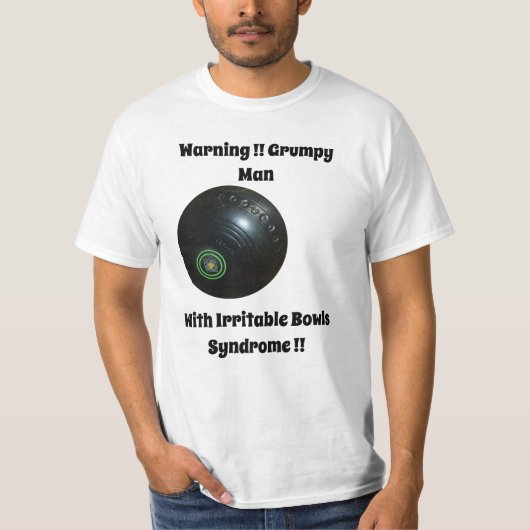Funny Lawn Bowls Syndrome, Mannen Tshirt (Voorkant)