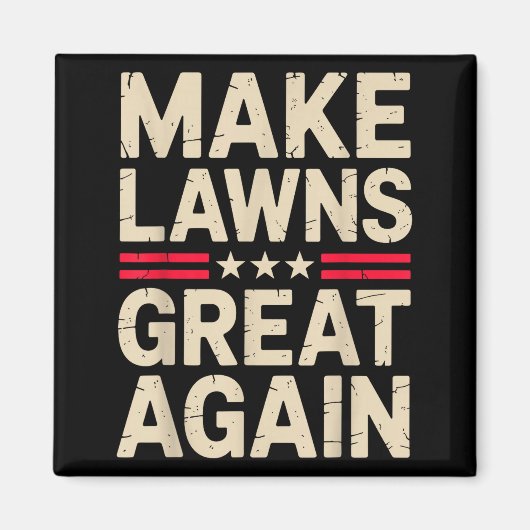 Funny Lawn Mower Art For Men Women Lawn Mowing Lan Magneet (Voorkant)