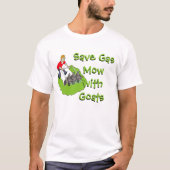 Funny Lawn Mower - Goats T-shirt (Voorkant)
