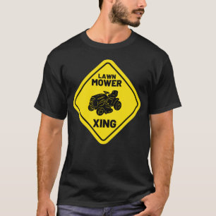 Funny Lawn Mower Xing Mowing Retro Yard Work Lawn T-shirt