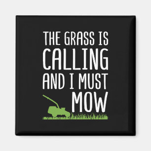 Funny Lawn Mowing - De gras roept Magneet