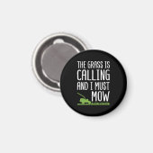 Funny Lawn Mowing - De gras roept Magneet (Voorkant / Achterkant)