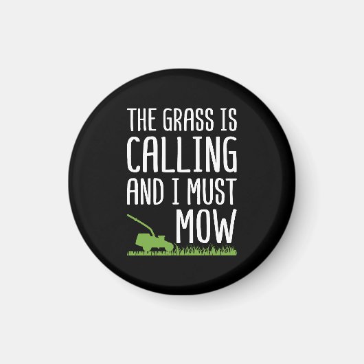 Funny Lawn Mowing - De gras roept Magneet (Voorkant)