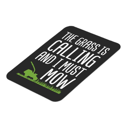 Funny Lawn Mowing - De gras roept Magneet (Linkerzijde)