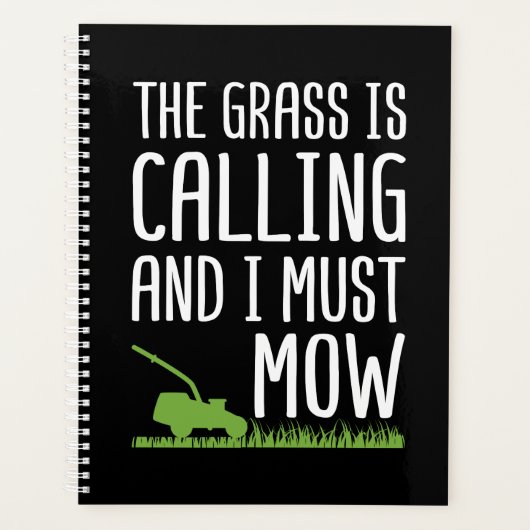 Funny Lawn Mowing - De gras roept Planner (Voorkant)