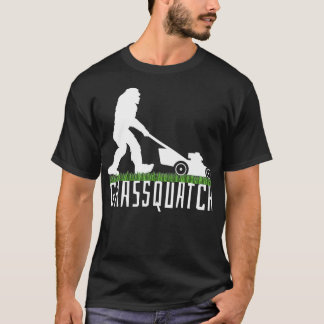Funny Lawn Mowing Shirt Grassquatch Bigfoot