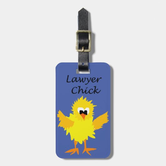 Funny Lawyer Chick Art Design Bagagelabel (Voorkant verticaal)