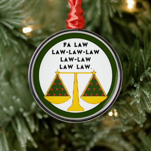 Funny Lawyer Collectible Metalen Ornament (Boom)