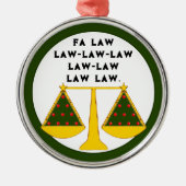 Funny Lawyer Collectible Metalen Ornament (Voorkant)