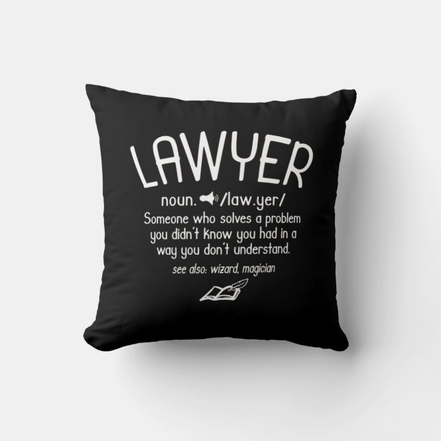 Funny Lawyer Definition Kussen (Voorkant)
