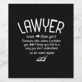 Funny Lawyer Definition Wijn Etiket (Enkel label)