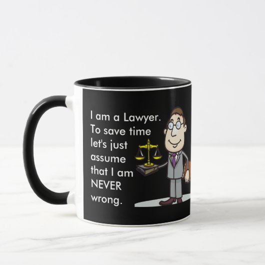 Funny Lawyer Gift Mok (Links)