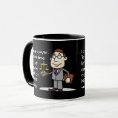 Funny Lawyer Gift Mok (Voorkant links)
