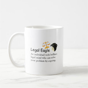 Funny Lawyer Legal Eagle Gezegde of Quote Scale Koffiemok