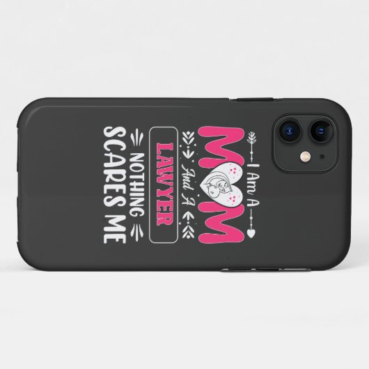 Funny Lawyer Mam, Lawyer Mam Funny Case-Mate iPhone Case (Achterkant (horizontaal))